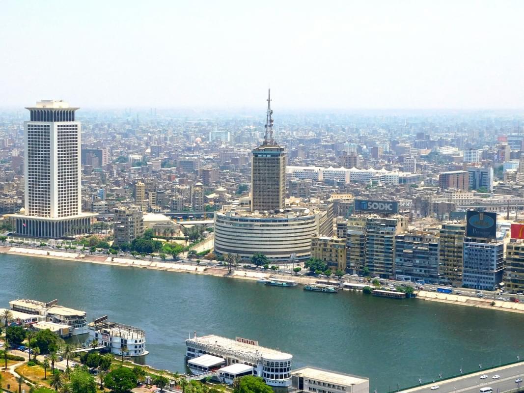 el cairo río nilo desde la torre