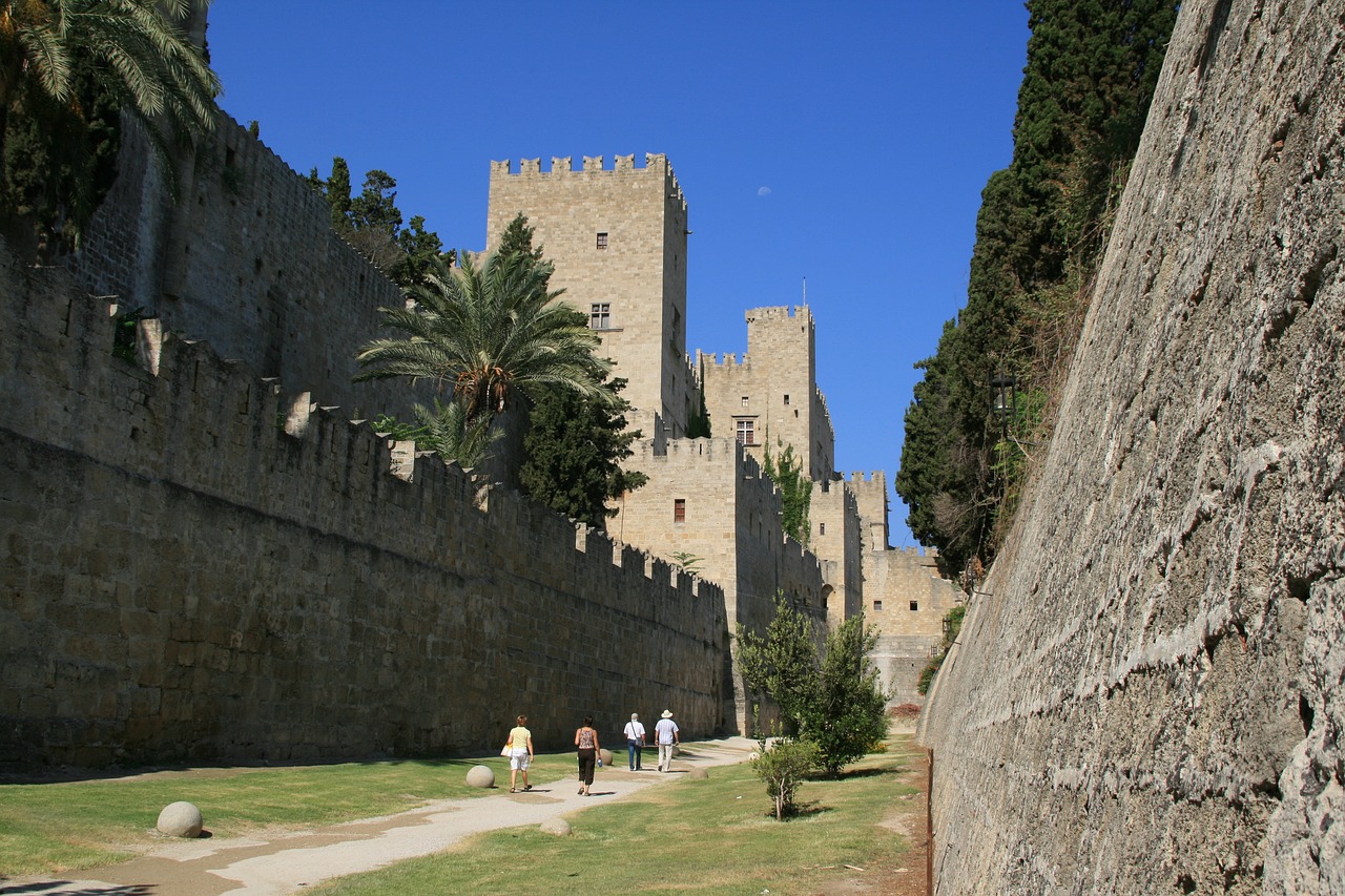 murallas de la ciudad de rodas grecia