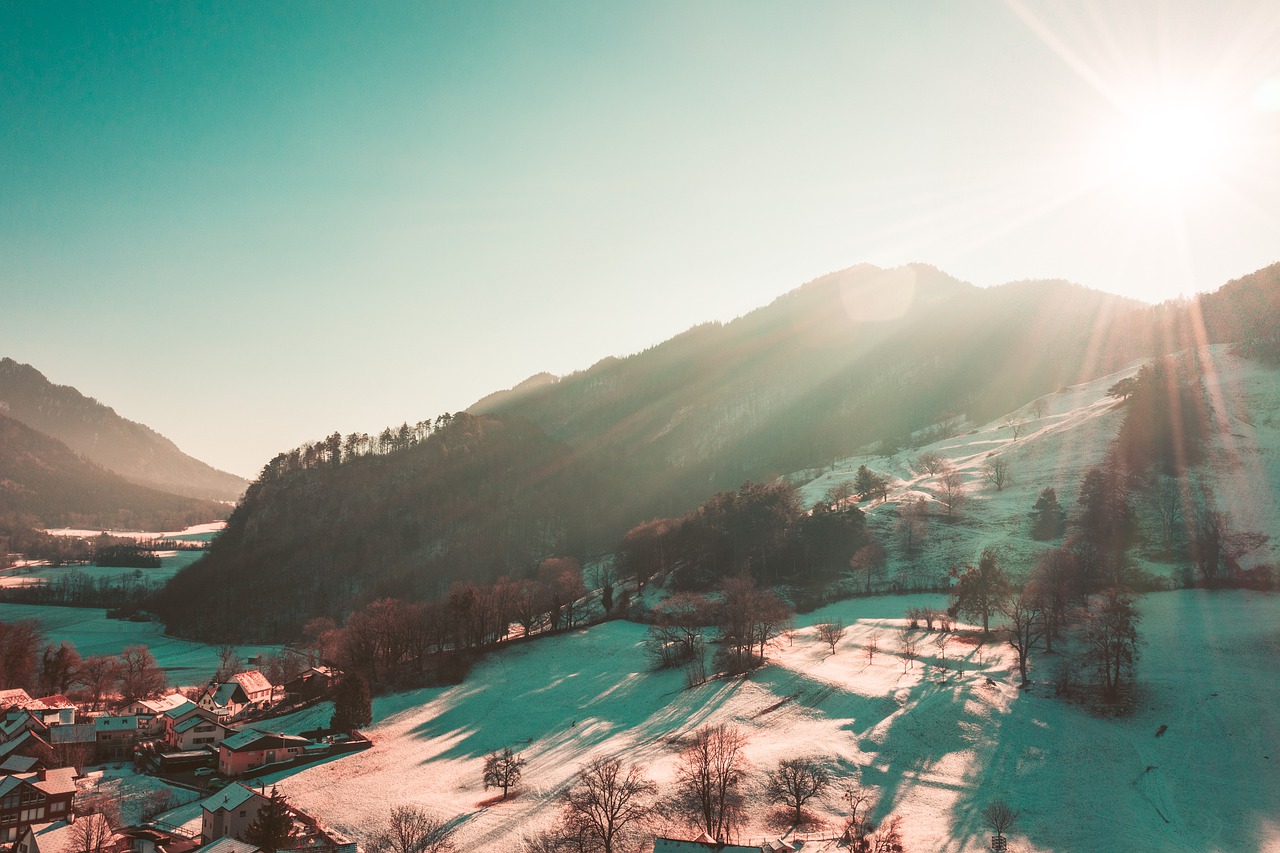 alrededores de las montañas de liechtenstein