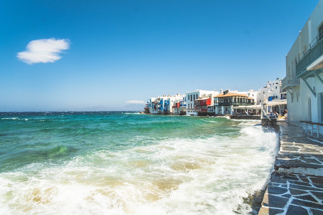 pequeña venecia mykonos en grecia