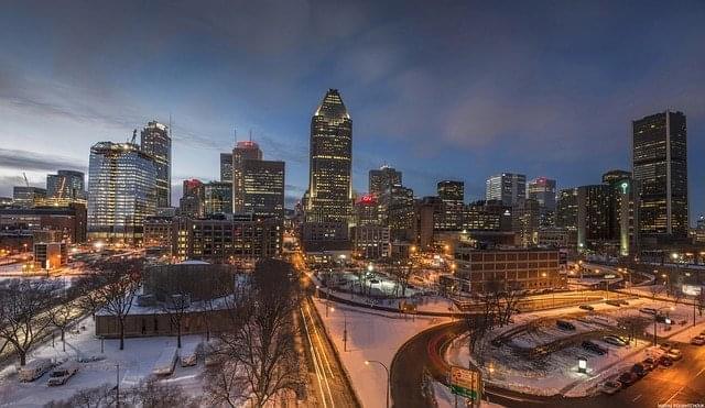 noche en la ciudad de montreal