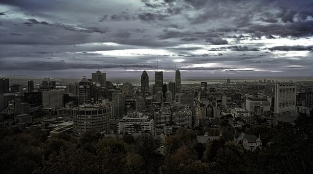 skyline de la ciudad de montreal