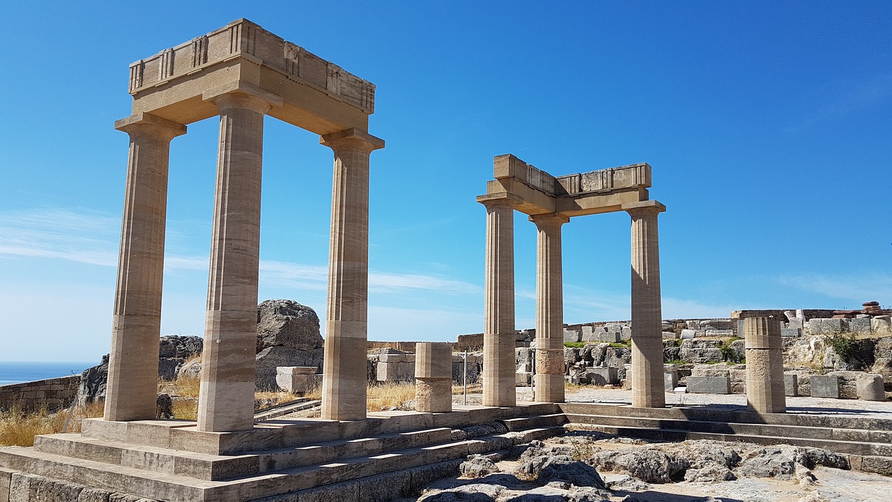 rodas acrópolis lindos grecia historia