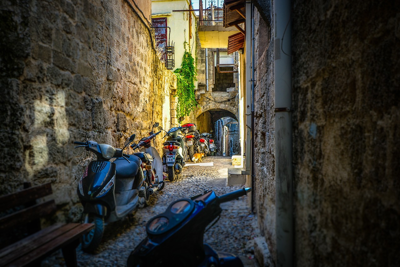 antigua grecia callejón de rodas grecia